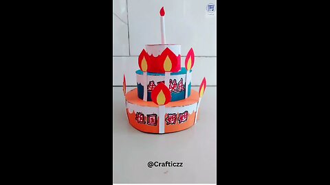 paper cake 🍰 #craft #papercraft #artist #handmade best handmade art