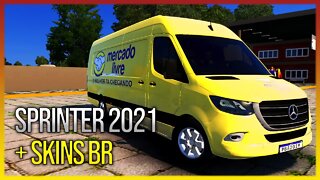 ▶️ETS2 Mercedes Bens Sprinter 2021 + Skins Brasileiras para EURO TRUCK SIMULATOR 2 1.43