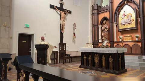 BVM; Adoration before Mass; homily on modern day Calvary. - Jan. 20th, 2024