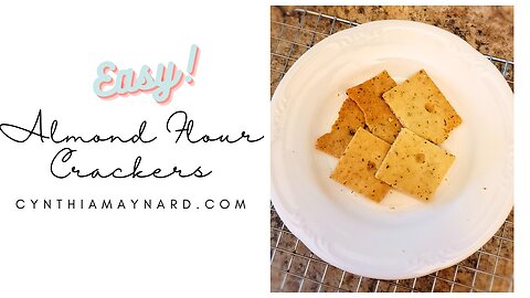 Gluten-Free & Vegan Almond Flour Crackers