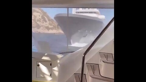 150 Million Dollar Superyacht Smashes Into A Small Yacht In Turkey