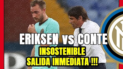 ERIKSEN vs CONTE, relación INSOSTENIBLE! Salida inmediata del DANÉS ofrecido al MADRID y ARSENAL