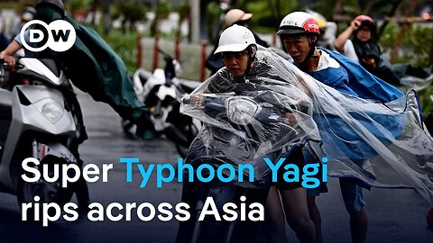 Several dead, tens of thousands evacuated as the most powerful storm in decades hits Asia | DW News