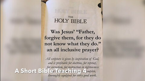 A Short Bible Teaching 4