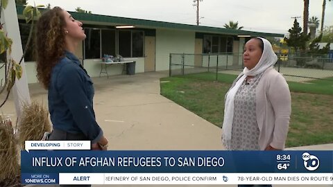 Influx of Afghan refugees to San Diego