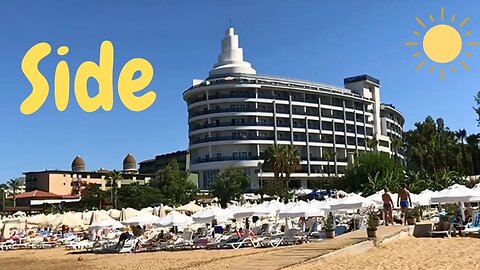 Am Strand von Side Türkei Juli 2023