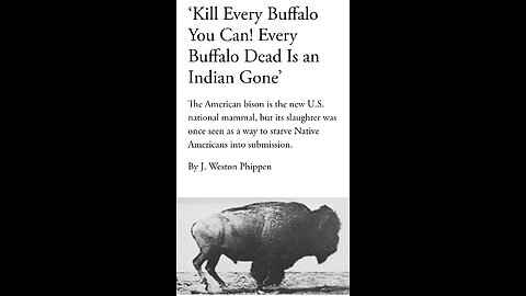 Ukraine has NO war. It has an eugenics depopulation program. Ukraine is the Buffalo of the world