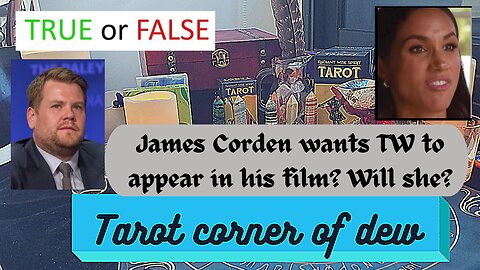 James Corden wants TW to pear in his movie? What is she telling him and what she intends to do?