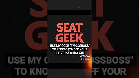 SEAT GEEK PROMO CODE 2023!! #seatgeek #promo #ad