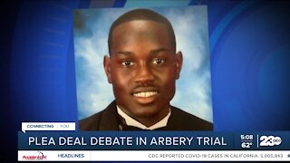 Plea deal debate in Arbery trial