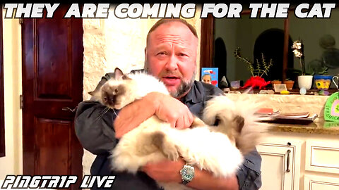 Alex Jones Says the DOJ Wants to Seize His $2000 Cat