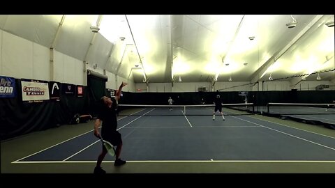 Entertaining and Most Creative & Smart Tennis Play at USTA League Practice Match