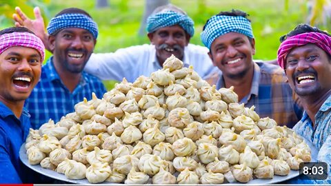 CHICKEN_MOMOS___Steamed_Momos_Recipe_Cooking_in_Village___Delicious_Street_Food_Snack_Recipe