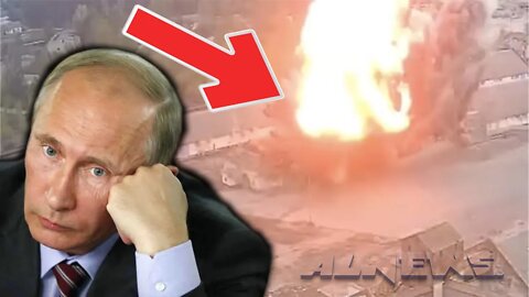 Shocking footage of the moment Ukrainian forces blow up Russian BAT-2 armoured vehicles