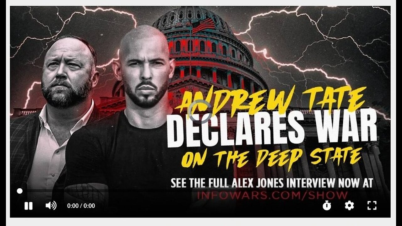 Alex Jones Interviews Andrew Tate In New Explosive Must See Interview