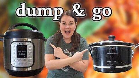 EASY CROCK POT MEALS FOR THE BUSY FAMILY | DUMP AND GO CROCK POT MEALS