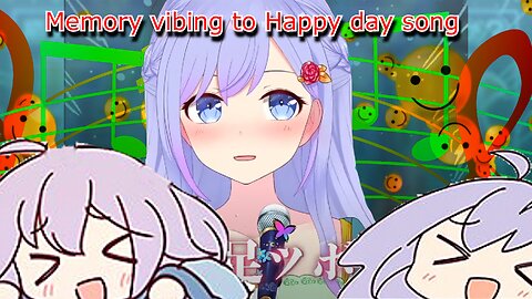 vtuber Memory Utakata Vibing to the Happy face music