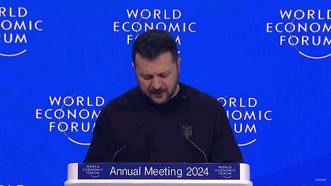 Davos 2024 World Enslavement Forum Zelensky calls for European Military Intervention in Ukraine