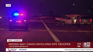 Trooper injured in wrong-way crash along Loop 202 Santan