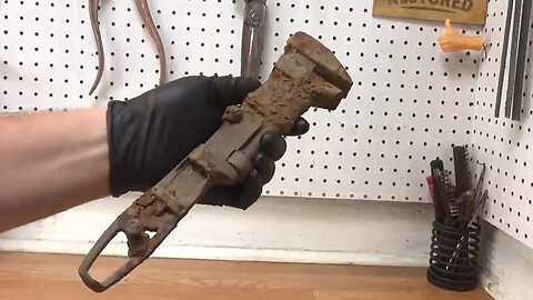 90 Years Underground! Rusted Monkey Wrench Restoration.