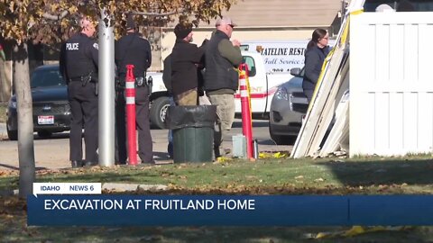 Excavation efforts continue at a Fruitland home where investigators are searching for the remains of Michael Vaughan