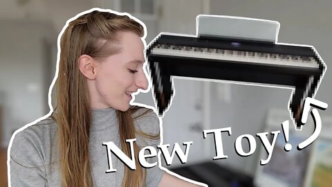 I Got a Piano! + Piano Bookshelf Tour | Yamaha P515