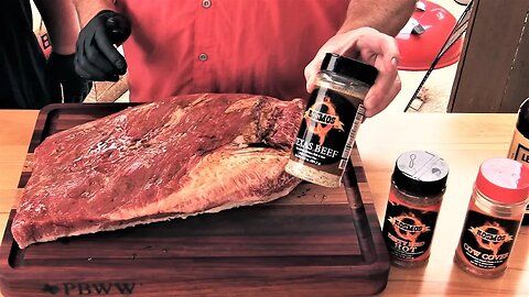 Competition Brisket using KosmosQ Rubs on LSG 24x48 Offset