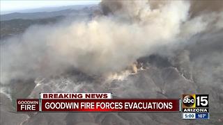 Goodwin fire burning 21,000 acres, weather conditions make fighting it extremely difficult