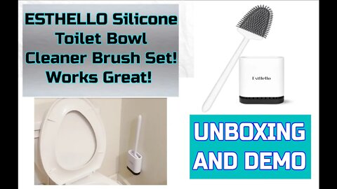 Install Demo and Unbox on the ESTHELLO Toilet Brush Cleaner Set