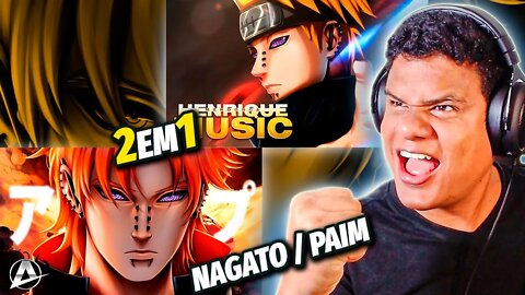 2 EM 1 SURREAL!! NAGATO/PAIN - HENRIQUE MENDONÇA & ANIRAP | React Anime Pro