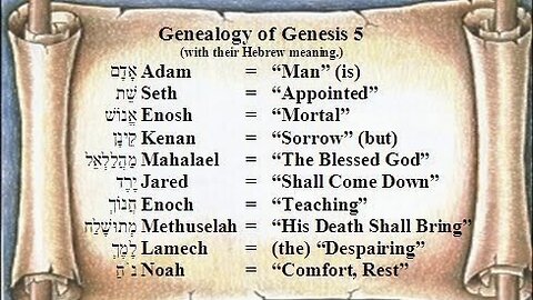 GENESIS Chapter 5 Verses 1-32