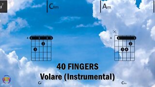 40 FINGERS Volare FCN GUITAR CHORDS & LYRICS INSTRUMENTAL