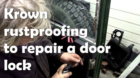 Krown rustproofing to the rescue of a Defender rear door lock! (older vid)