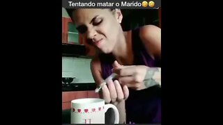 tentando matar o marido