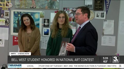 Bellevue West student named runner-up in Congressional art competition