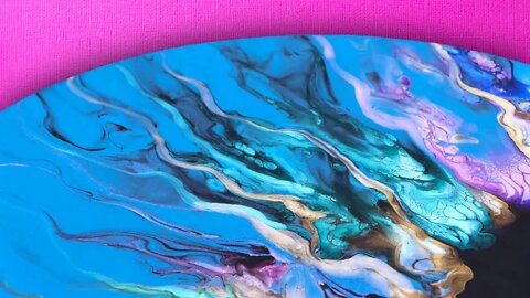 You should be using Enchanted Shimmer in your Acrylic Pouring Art