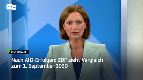 Nach AfD-Erfolgen: ZDF zieht Vergleich zum 1. September 1939