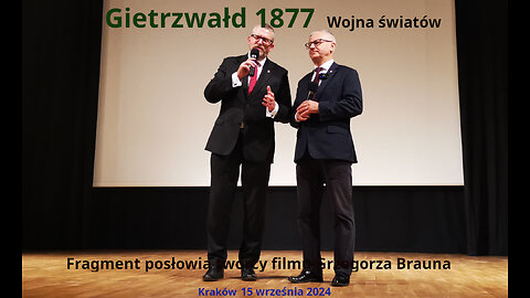 Posłowie Grzegorza Brauna po krakowskim pokazie filmu Gietrzwałd 1877. Wojna światów | 15.09.2024