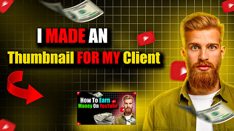 I Made A Thumbnail For My Client || Adobe Photoshop