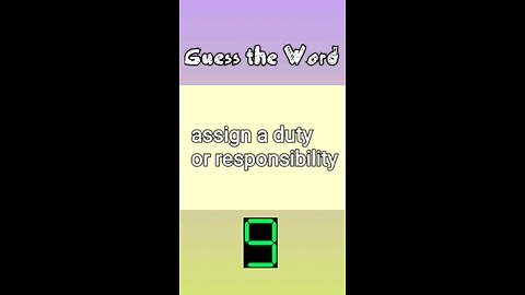 Guess the Word | English | Level 1