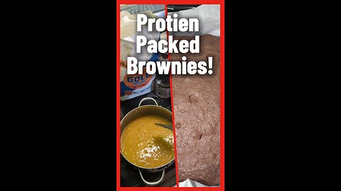 Protein Packed Lower Carb Brownies?! From Scratch!