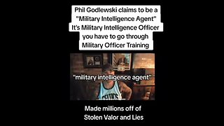 PHIL GODLEWSKI, THE MAIN SCAMMER, CLAIMING TO BE MILITARY INTEL