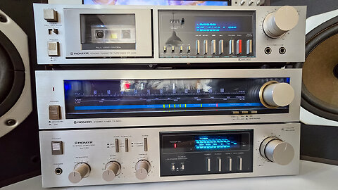 PIONEER SA-720 TX-520L CT-520 BLUE LINE VINTAGE RETRO STEREO TEST