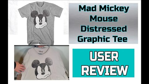 Mad Mickey Mouse Distressed Graphic Tee Shirt - Here is what Mine Looked Like