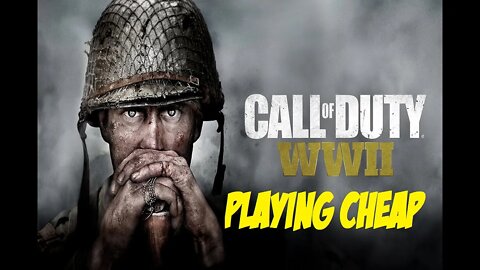 COD WW2 - Playing Lazy For The Mounted Gun Challenge-Frugal Plays