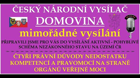 Schéma nezákonného stavu na území České republiky | Mimořádné vysílání