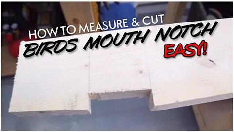 How To Cut Birds Mouth Rafter Notch | Tiny House Build