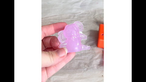 Purple Resin Koala Toy