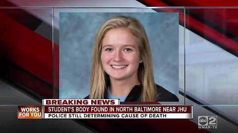 Police investigating death of Johns Hopkins student