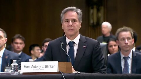 Protester Immediately Disrupts The Testimony Of Antony Blinken, Yelling To Save The Children Of Gaza